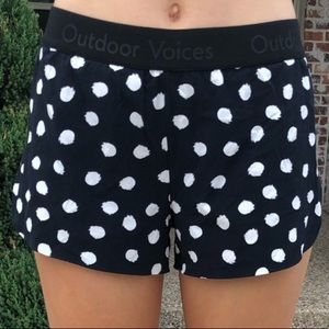 Outdoor Voices Polka Dot Lightspeed Shorts